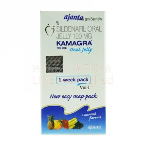 果凍威而鋼 Kamagra Oral Jelly 100mg 7包裝 15分鐘速效免吞服